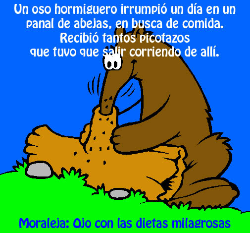 EL OSO HORMIGUERO Y LAS ABEJAS